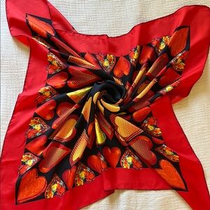 Atelier Versace Heart Pattern Scarf